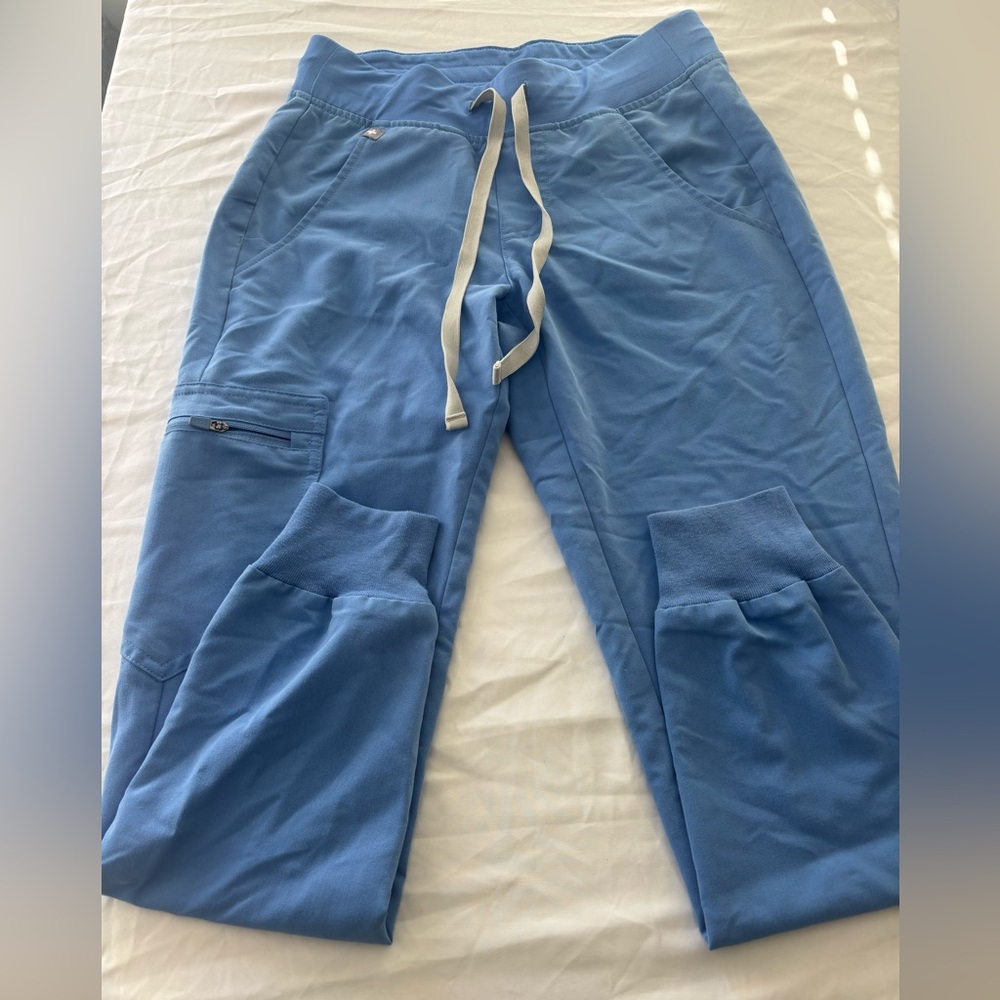Women’s Ceil Blue Jogger Scrub Pants XXS Petite